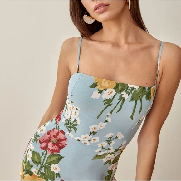 NWOT- Reformation Ingrid Dress in Florist Size 4 - Picture 7 of 14